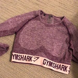 Flex crop top long sleeve